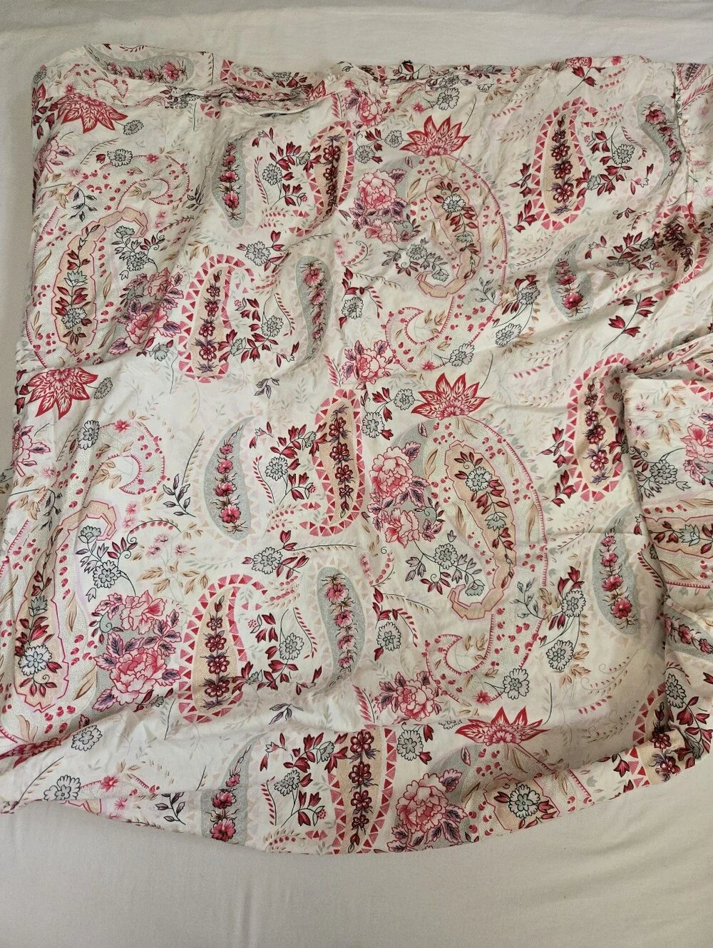 Pottery Barn Elizabeth Paisley Twin Size Sham + Duvet Cover Cottagecore Romantic